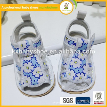 2015 sapatos bonitos da flor da criança do bebê top bebê sandálias descalças sandália do bebê